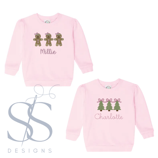 Girls Sweatshirt - Christmas