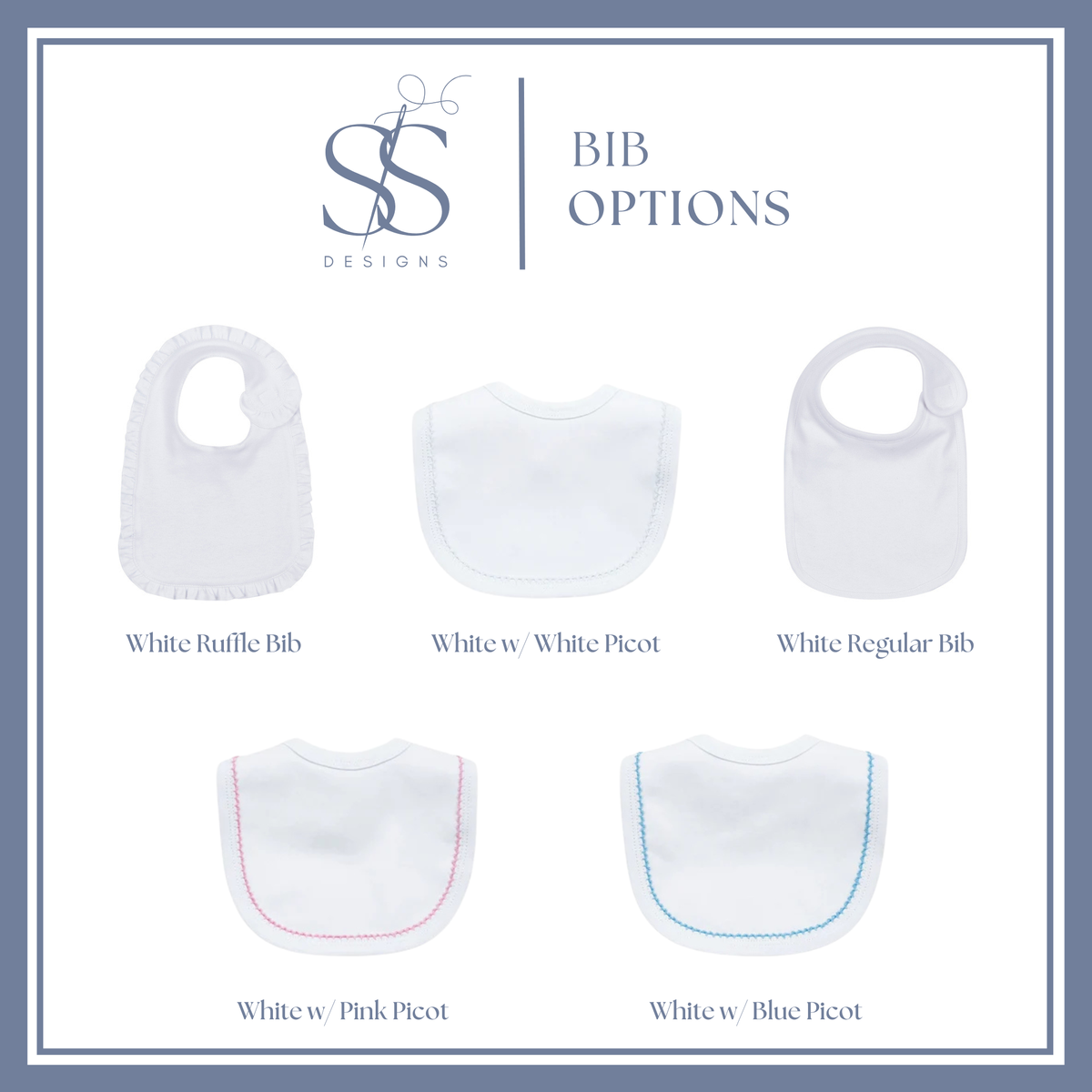Embroidered Bibs
