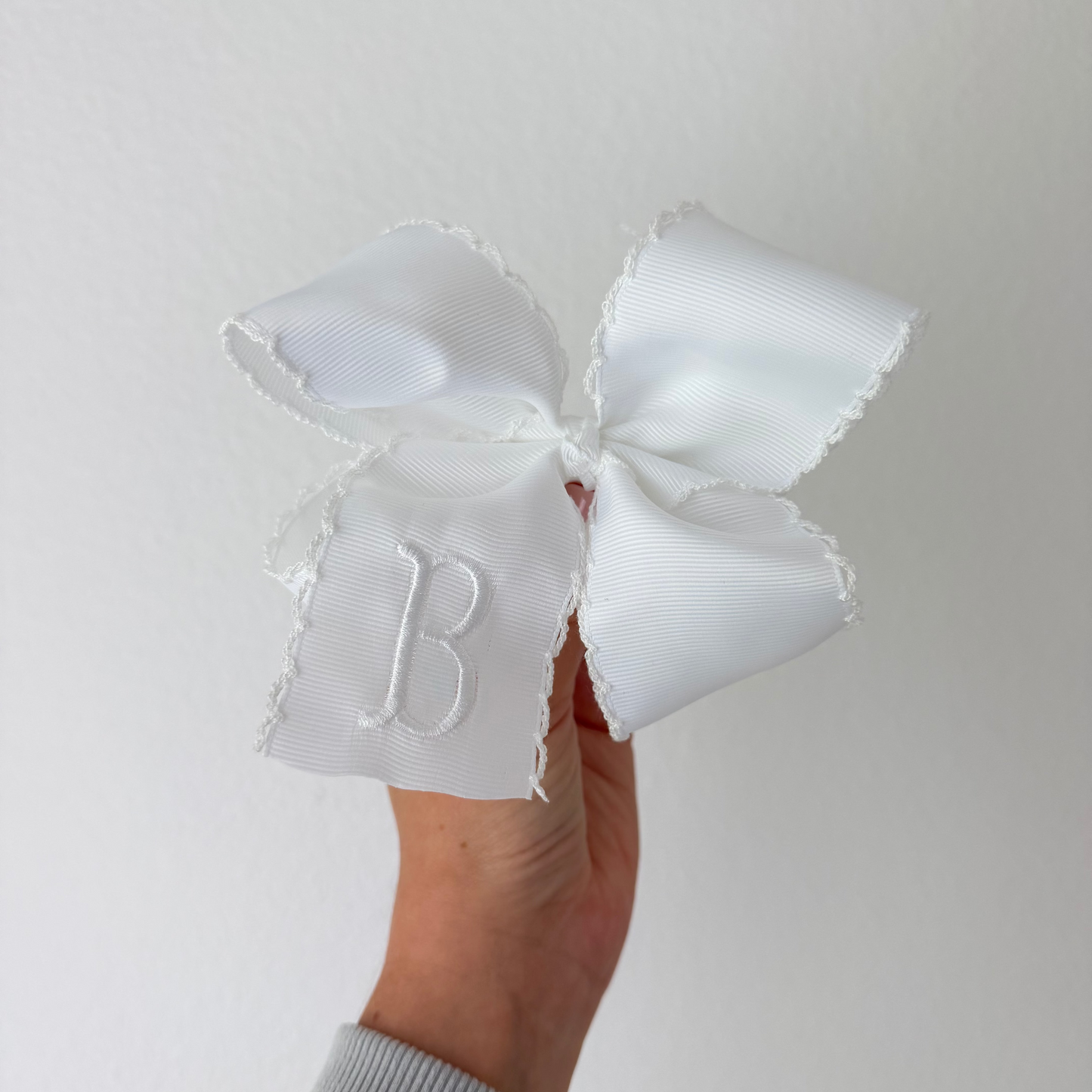 Girls Embroidered Bow - Small