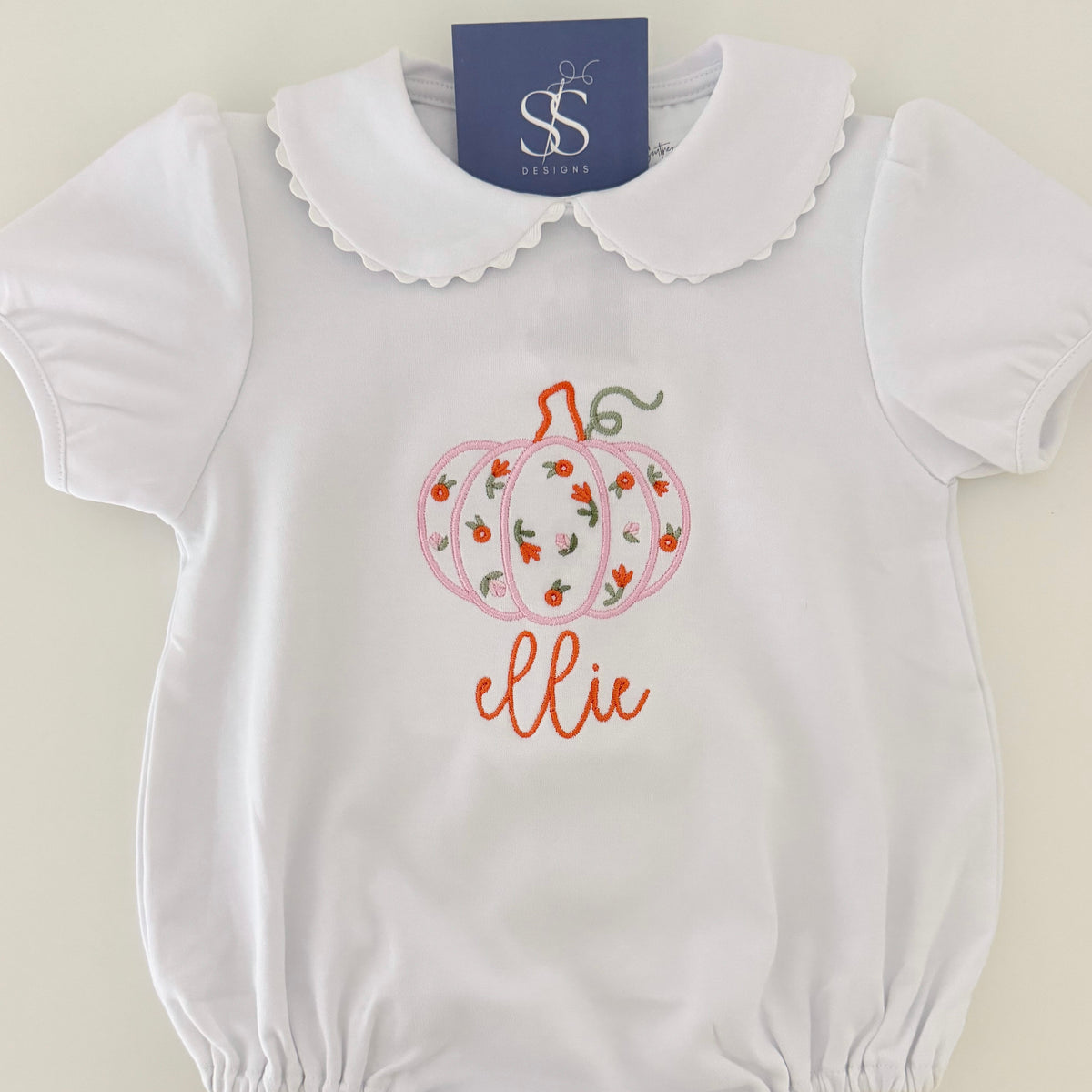 Girls Peter Pan Collar Bubble - Fall/Thanksgiving