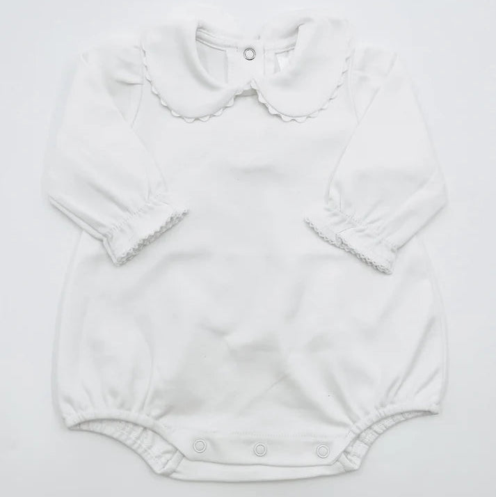 Girls Peter Pan Collar Bubble, Long Sleeve - Christmas
