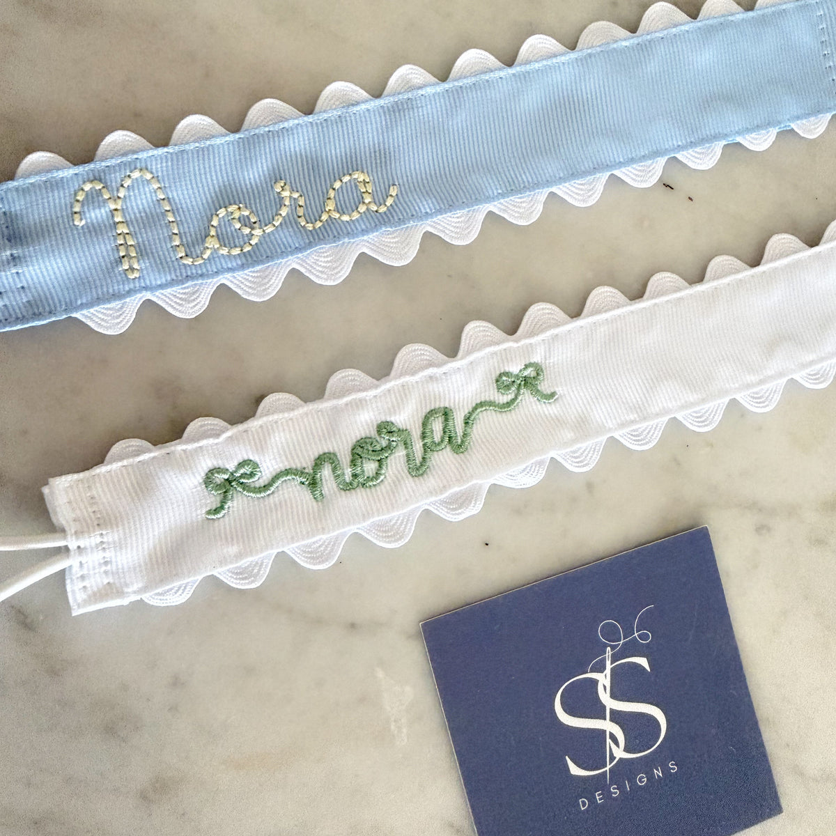 Embroidered Pacifier Clip