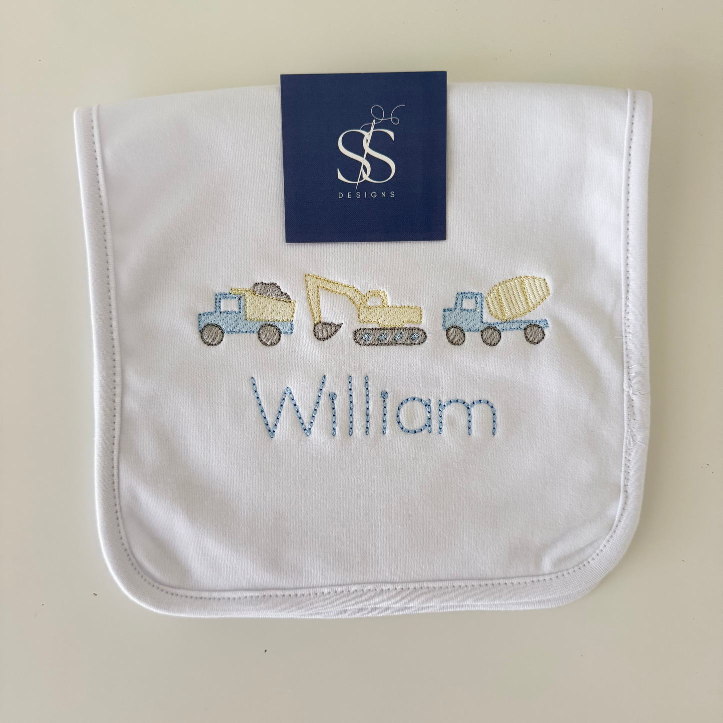 Embroidered Burp Cloths